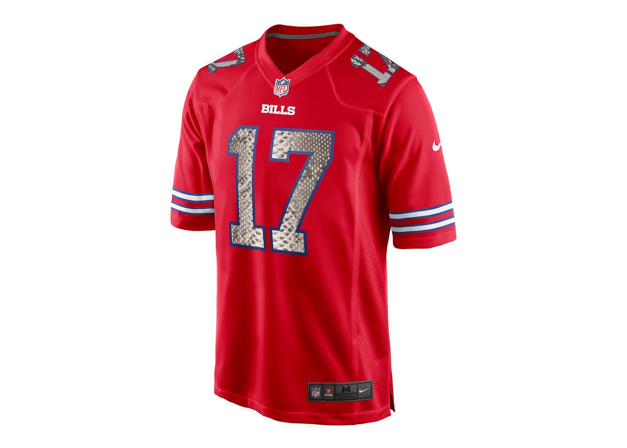 Custom Josh Allen Buffalo Bills Nike Python Jersey (Red)