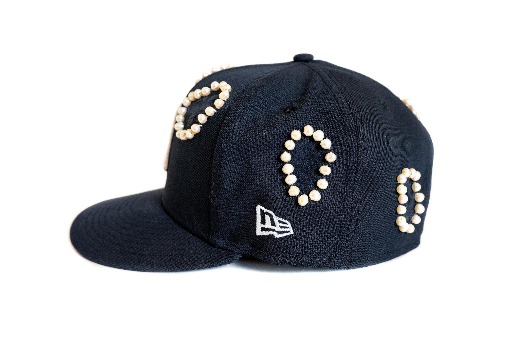 Custom Navy New York Yankees Pearl Hat