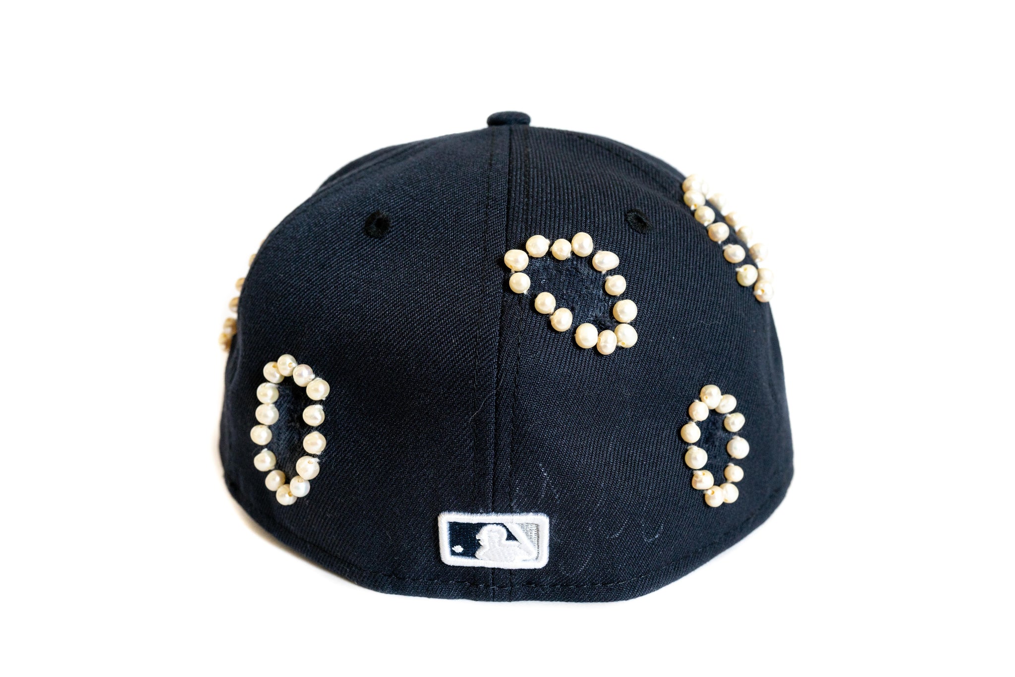Custom Navy New York Yankees Pearl Hat