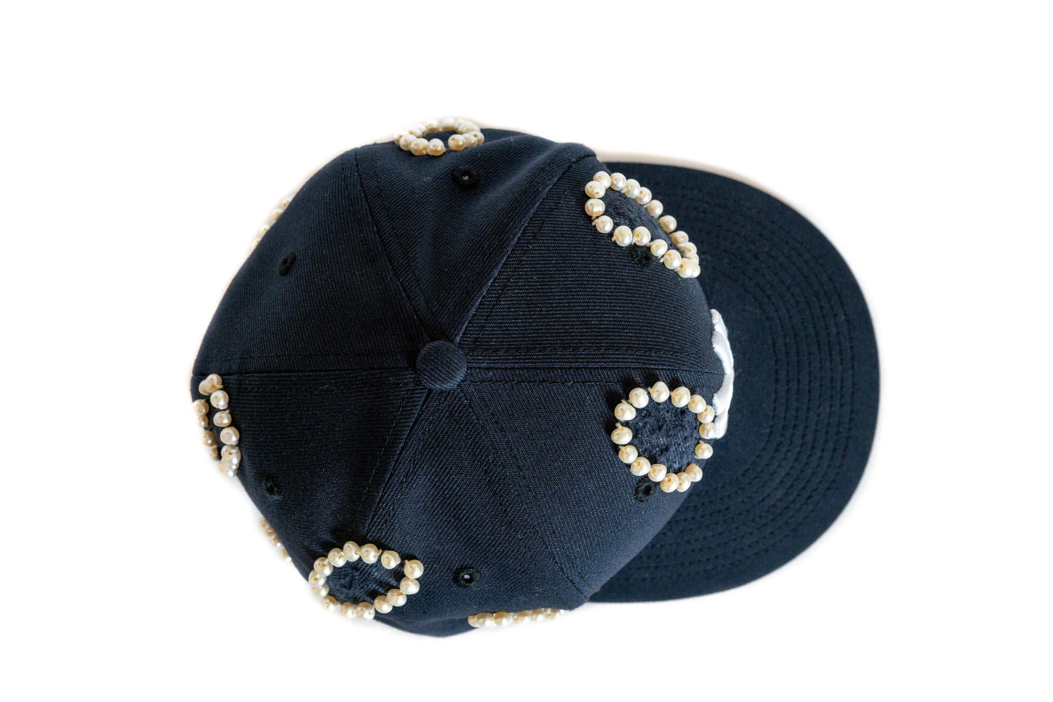 Custom Navy New York Yankees Pearl Hat