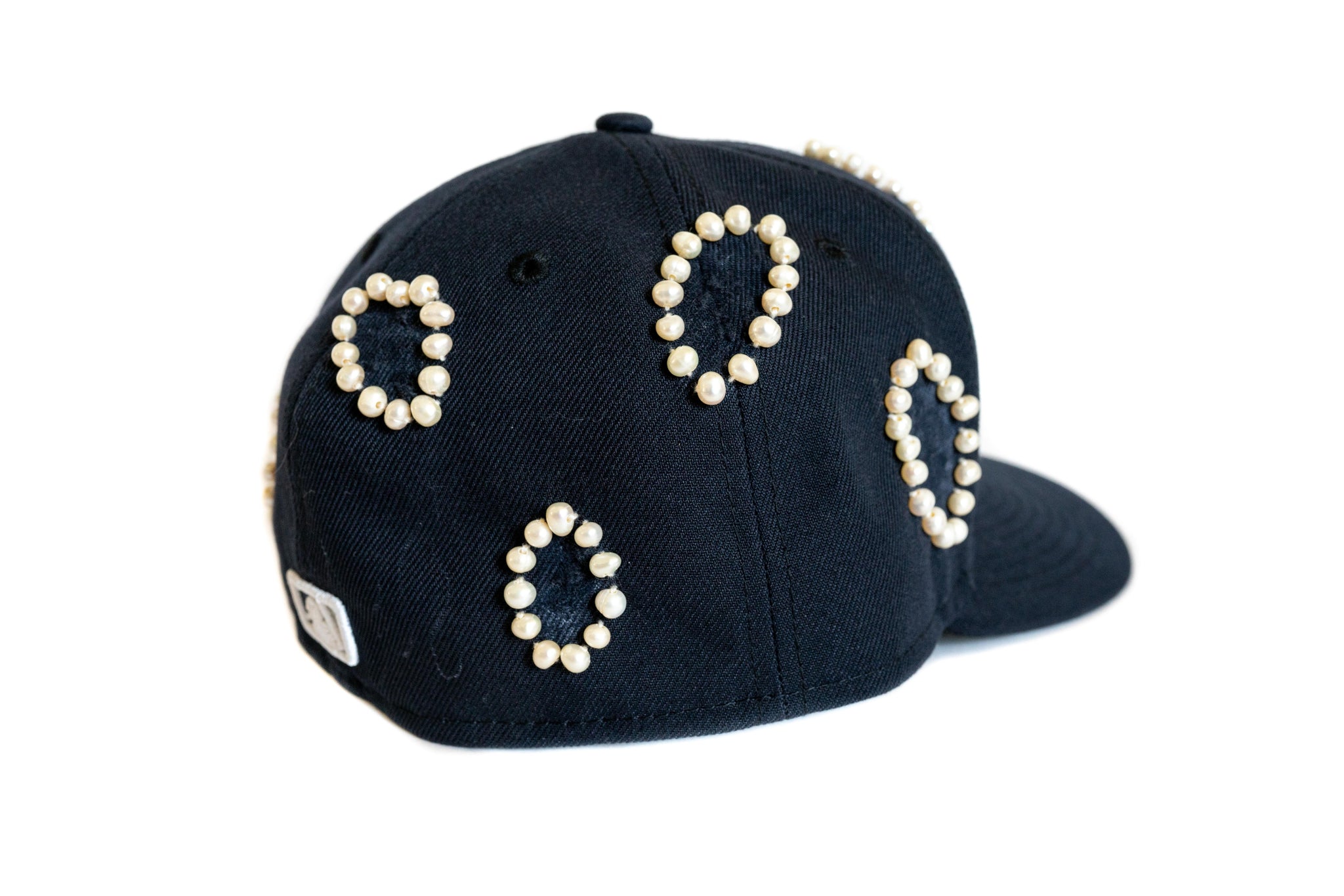Custom Navy New York Yankees Pearl Hat