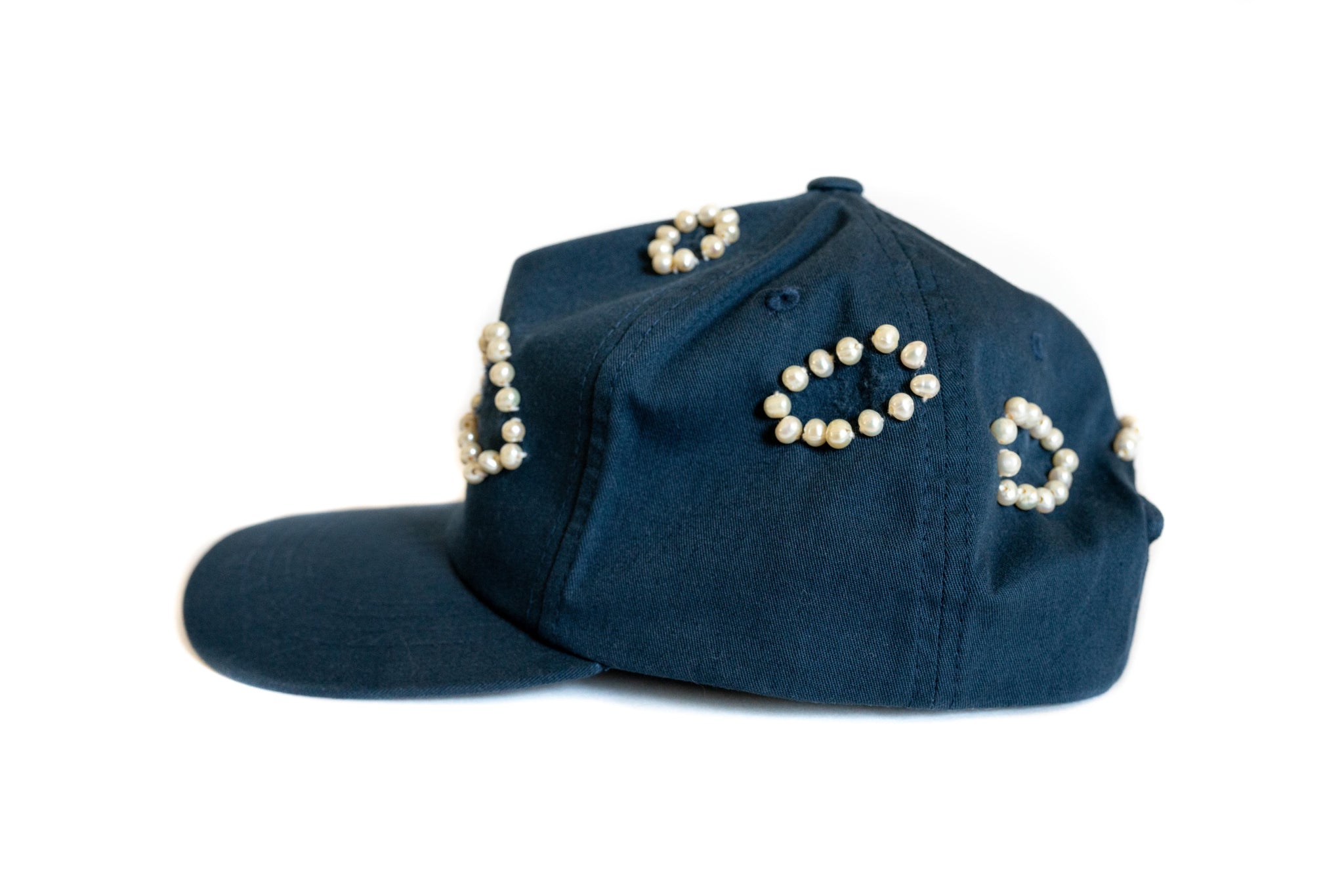 Custom Navy Blue Pearl Hat