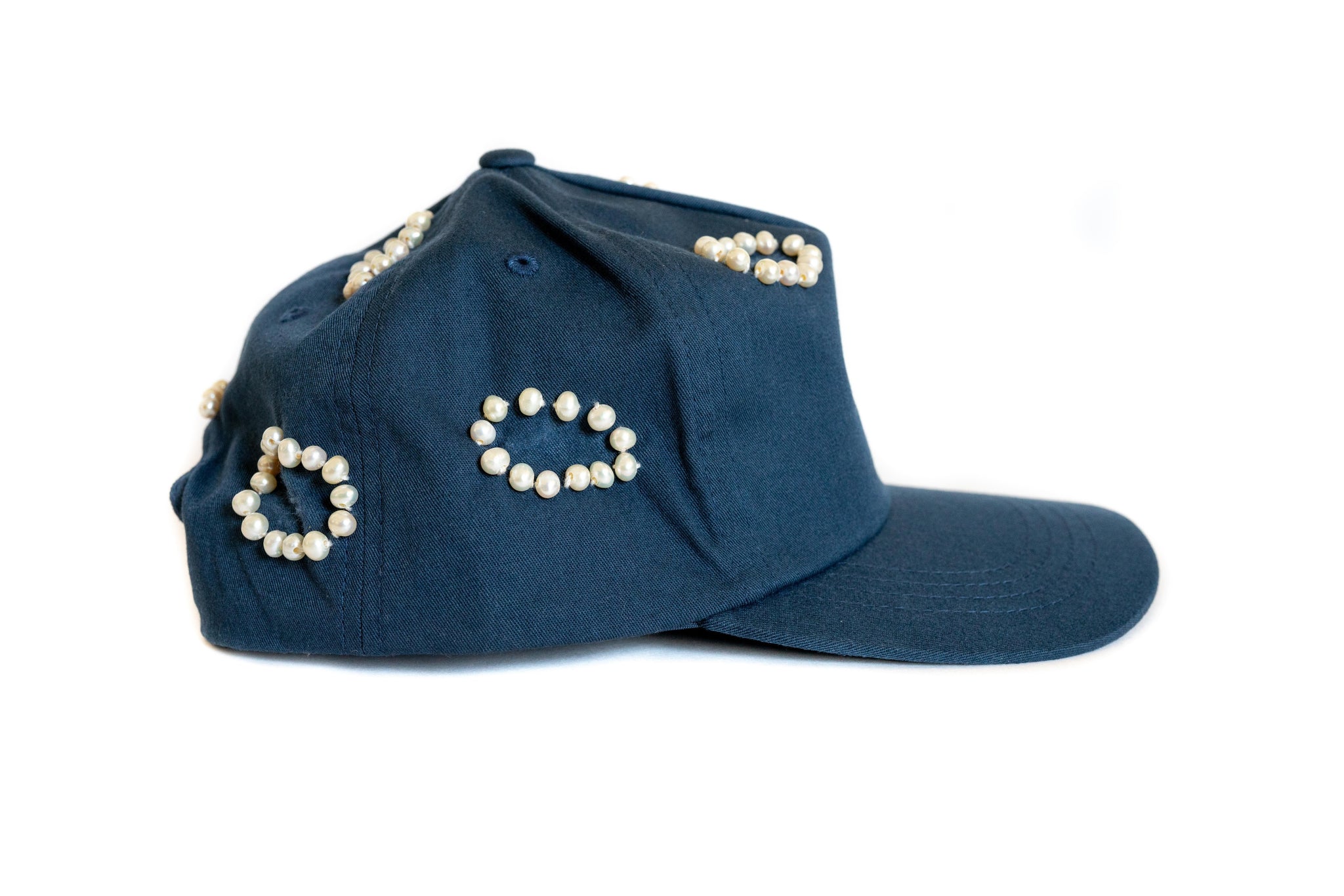 Custom Navy Blue Pearl Hat