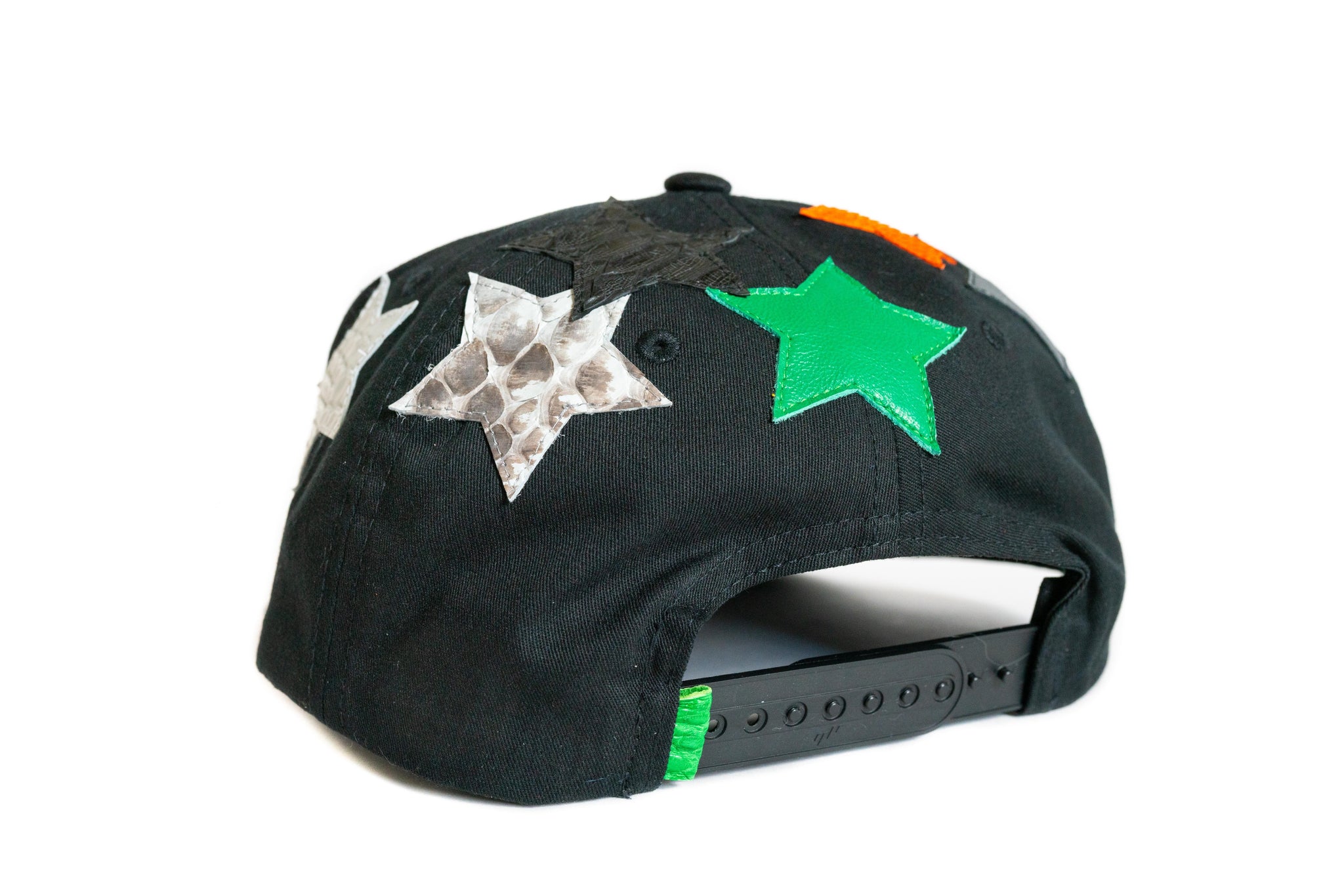 Black "Mispalced Stars" Python Snapback