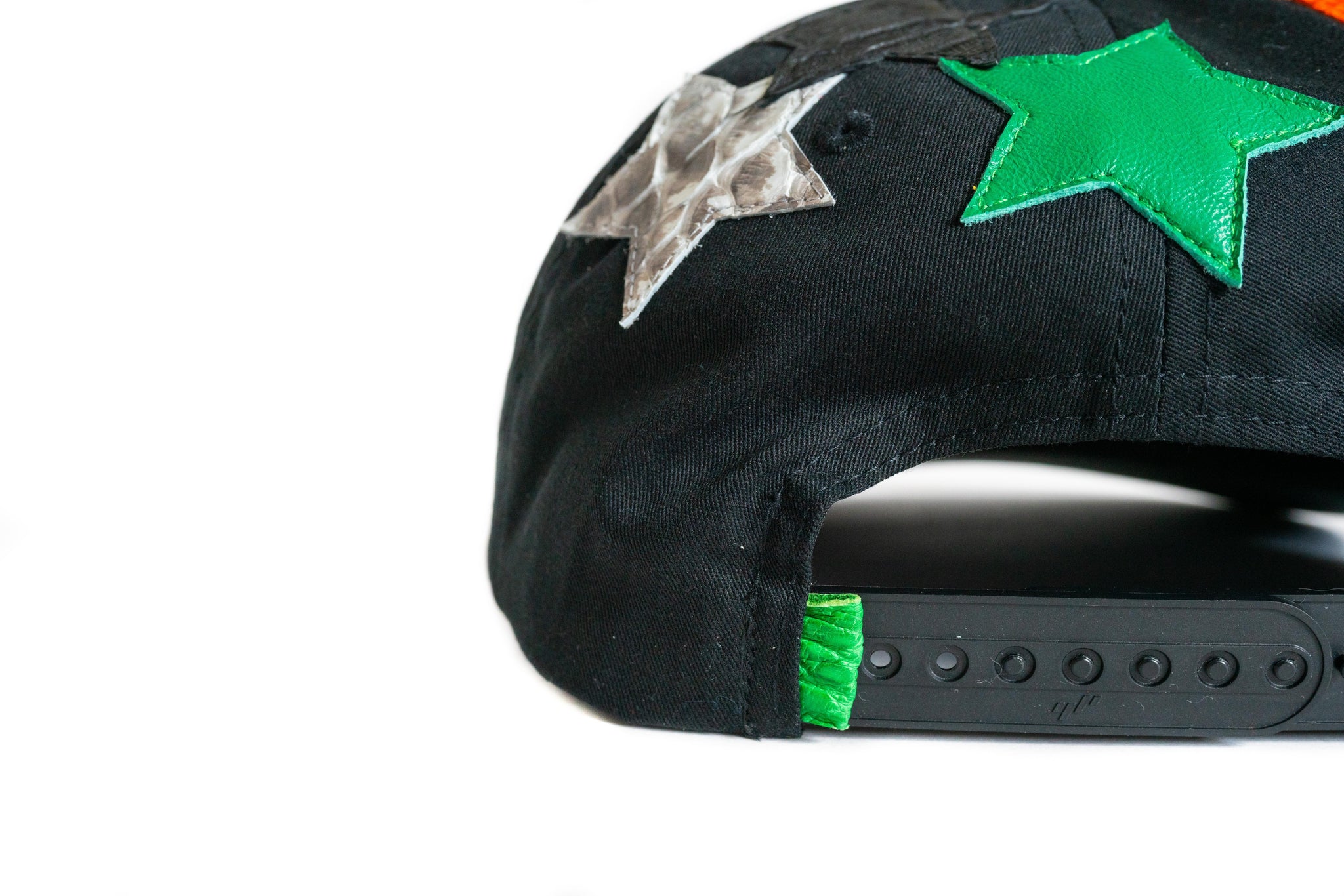 Black "Mispalced Stars" Python Snapback