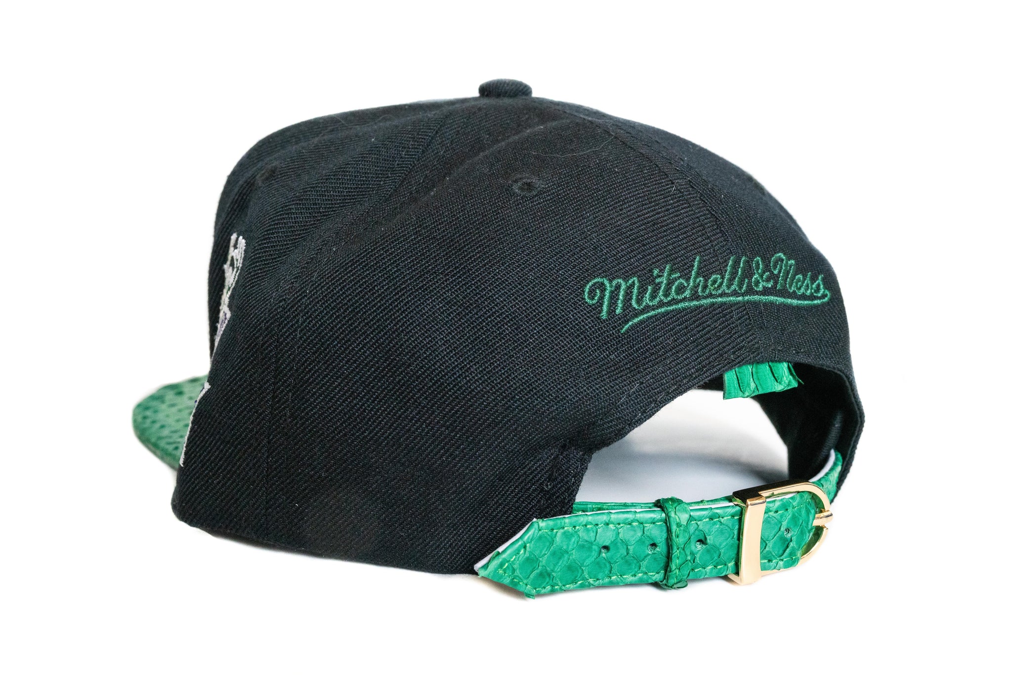Custom Mitchell & Ness Milwaukee Bucks The Script Strapback