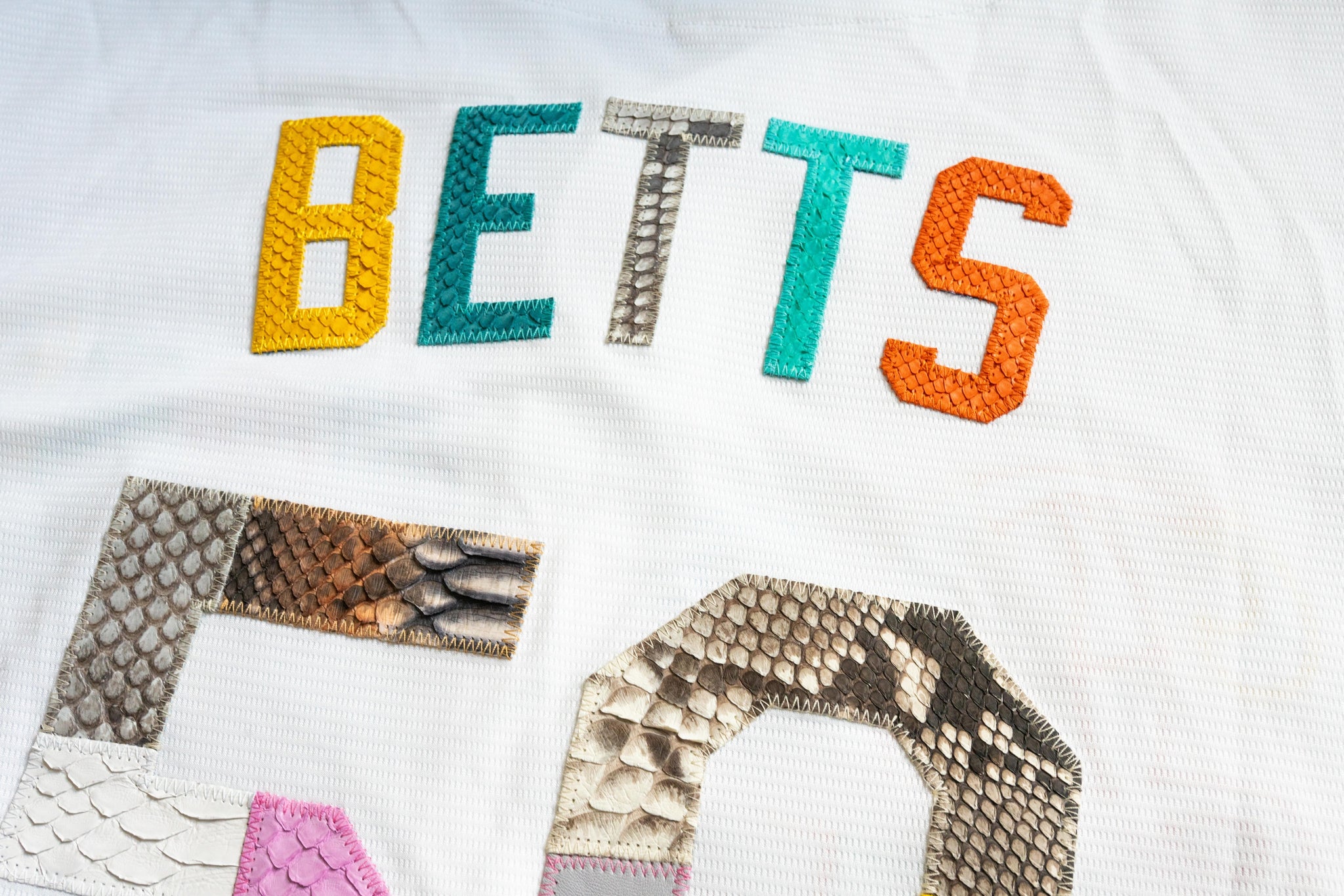 Custom Nike Mookie Betts "What The" Python Jersey