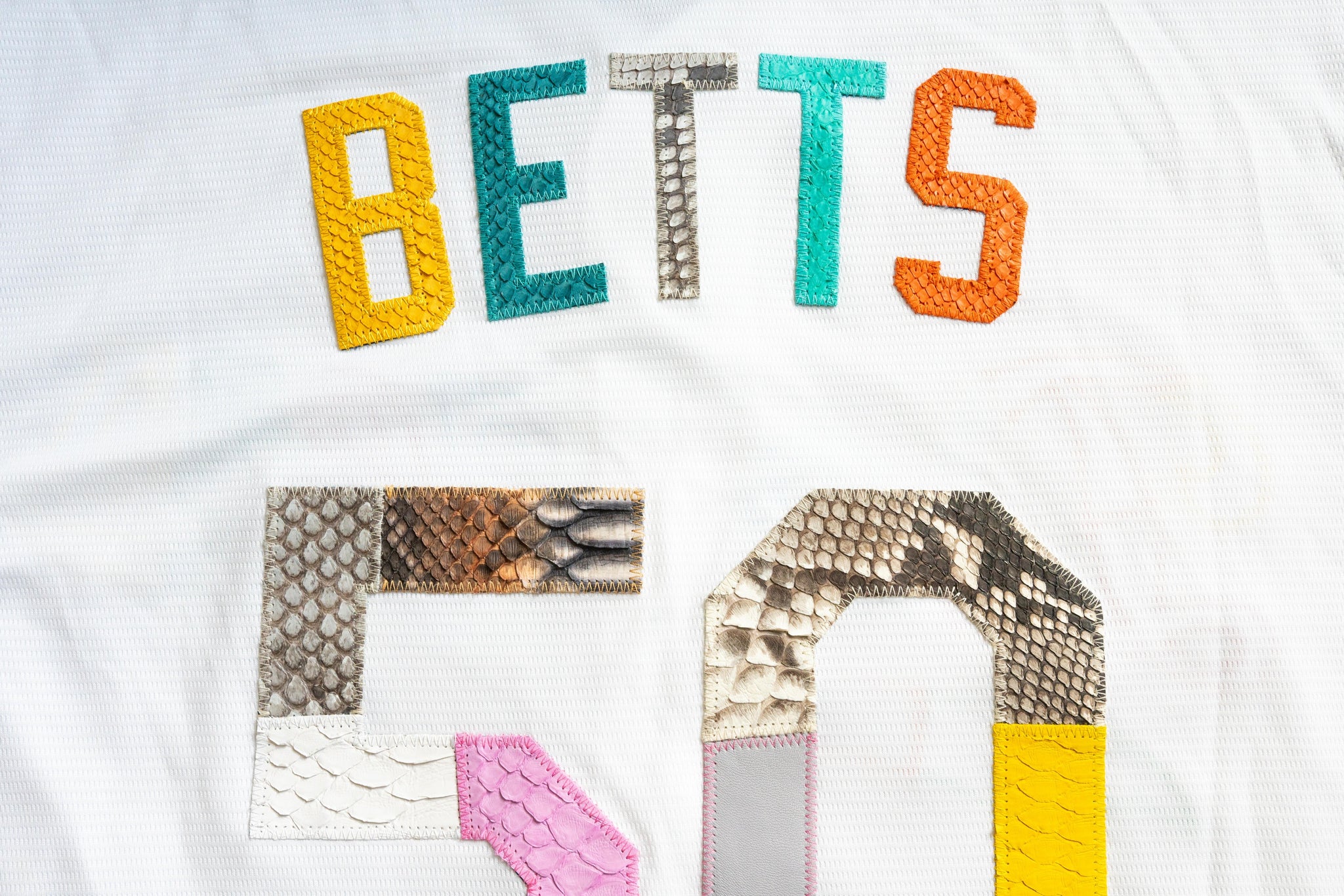 Custom Nike Mookie Betts "What The" Python Jersey