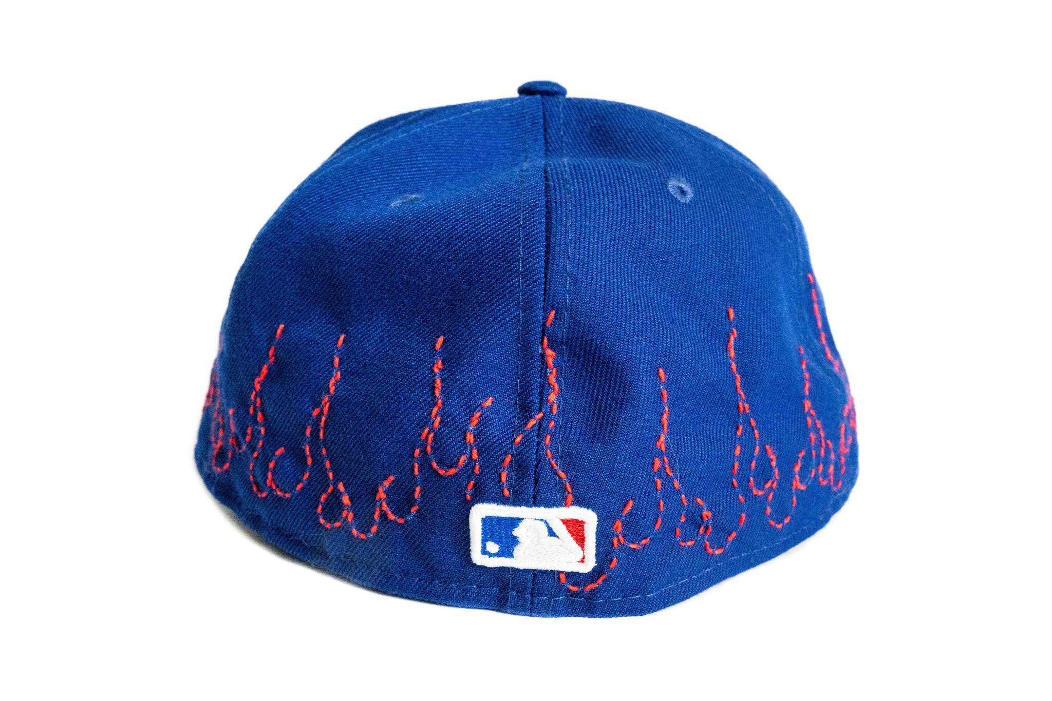 Custom New Era Texas Rangers Flames Sashiko Hat