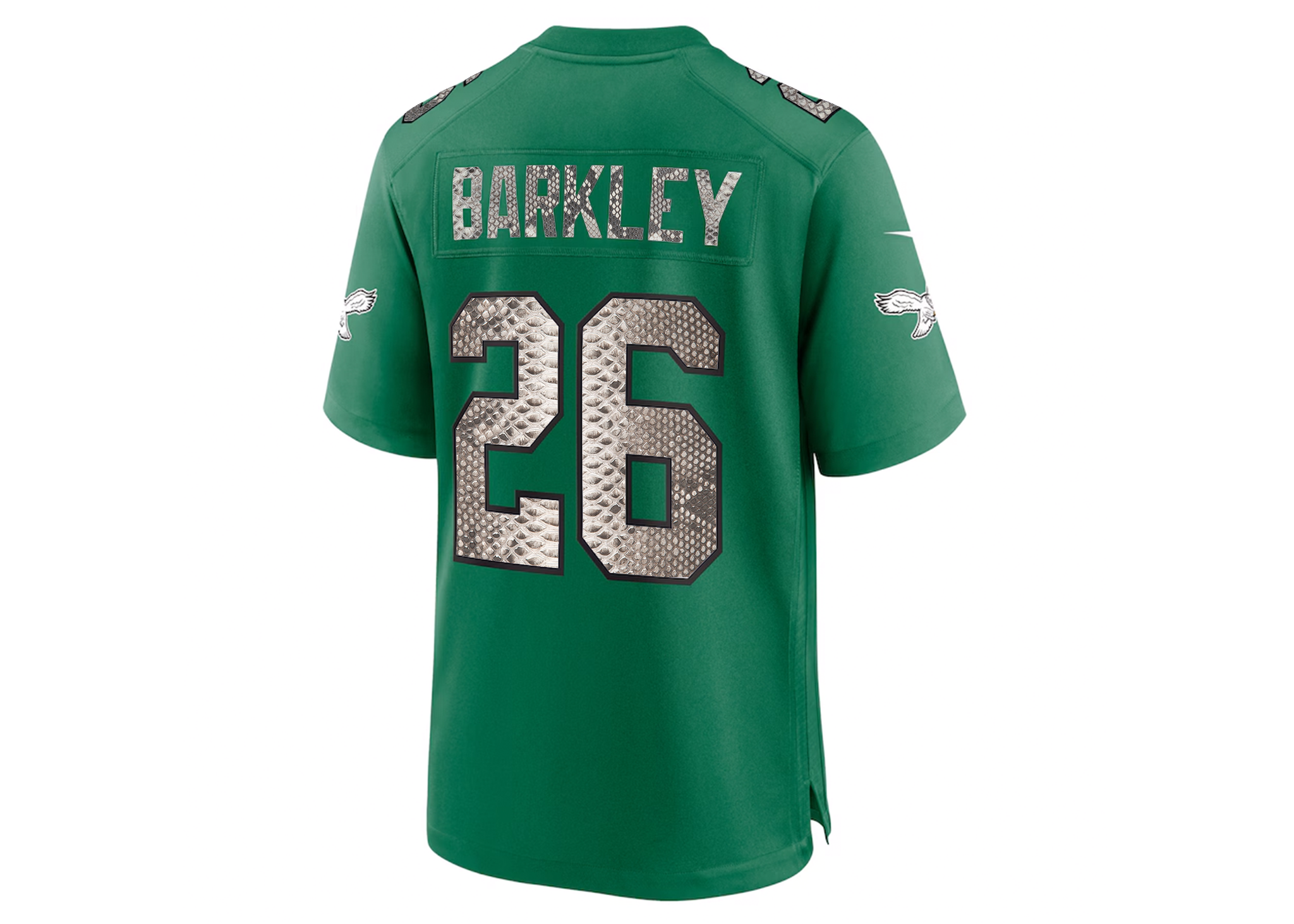 Custom Saquon Barkley Philadelphia Eagles Nike Python Jersey (Kelly Green)