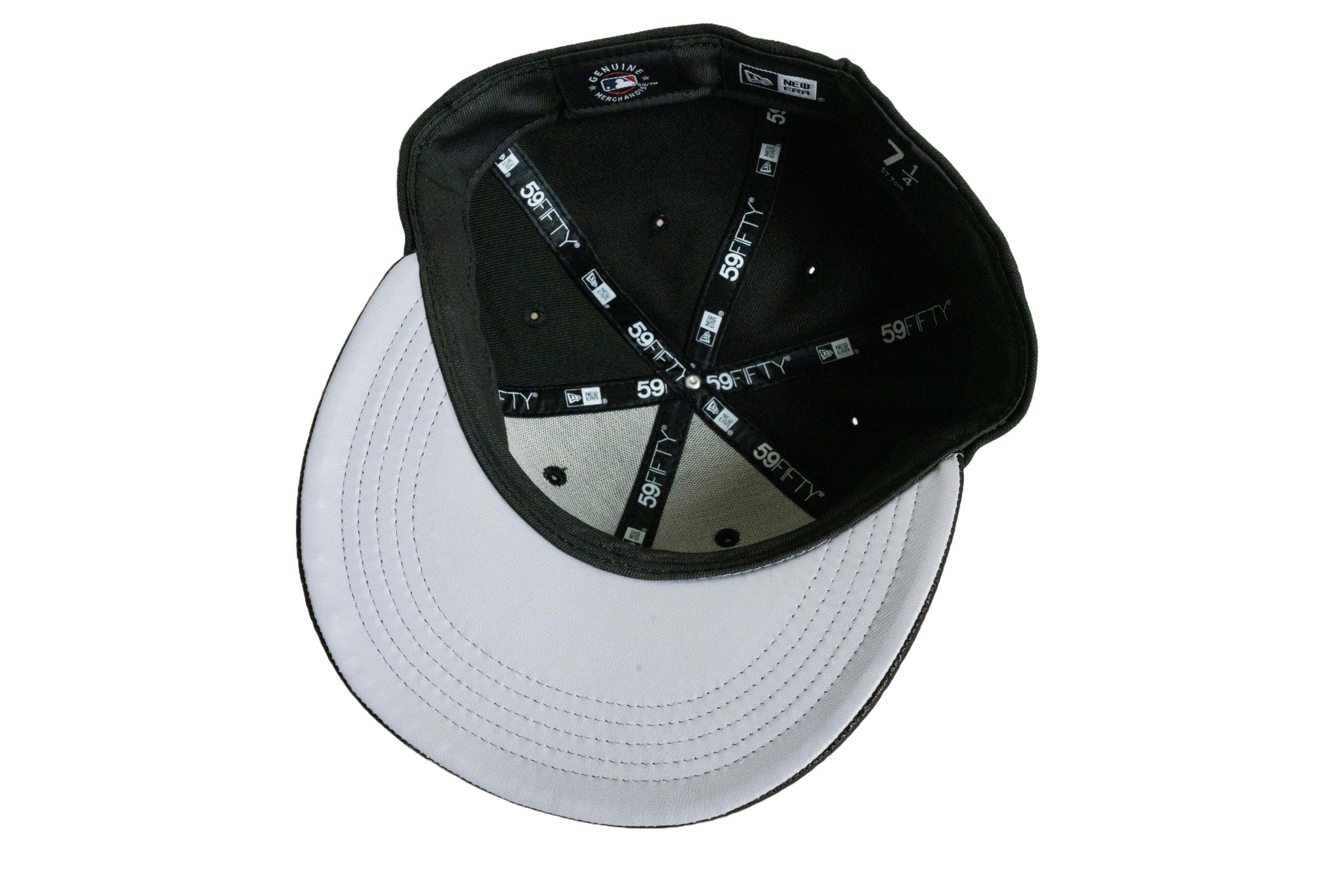Custom New York Yankees Woven Leather Fitted