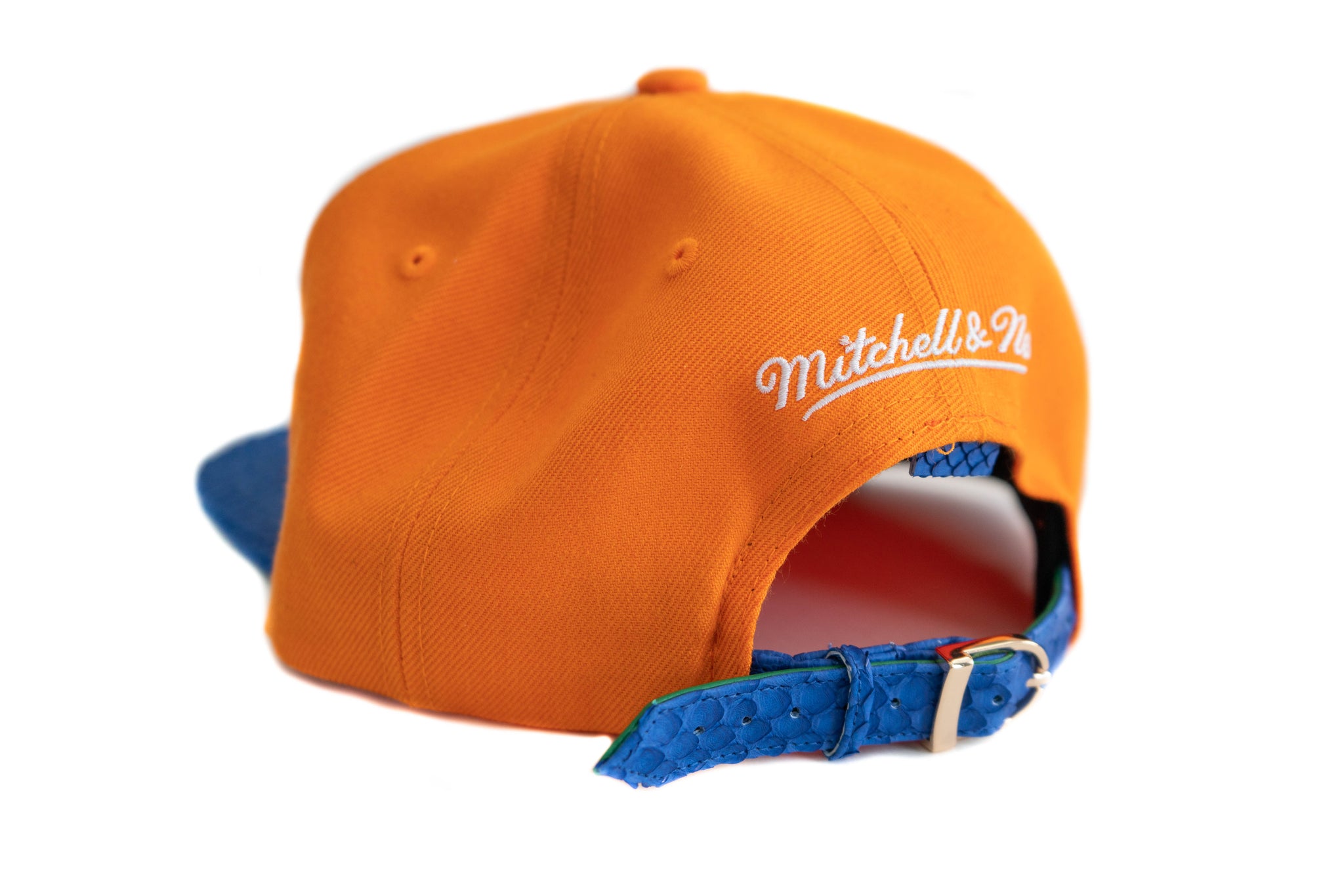Custom Mitchell & Ness Cleveland Cavaliers Basic Logo Blue Strapback