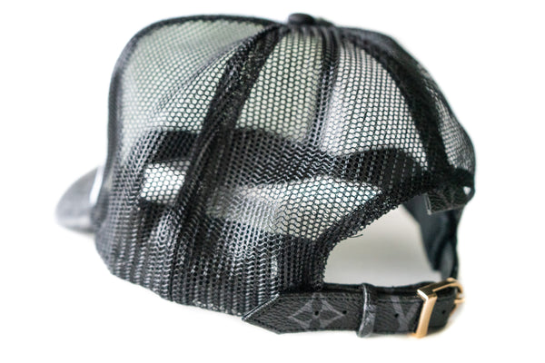 Custom Brown Checkered Louis Vuitton Trucker Hat Strapback – HATSURGEON