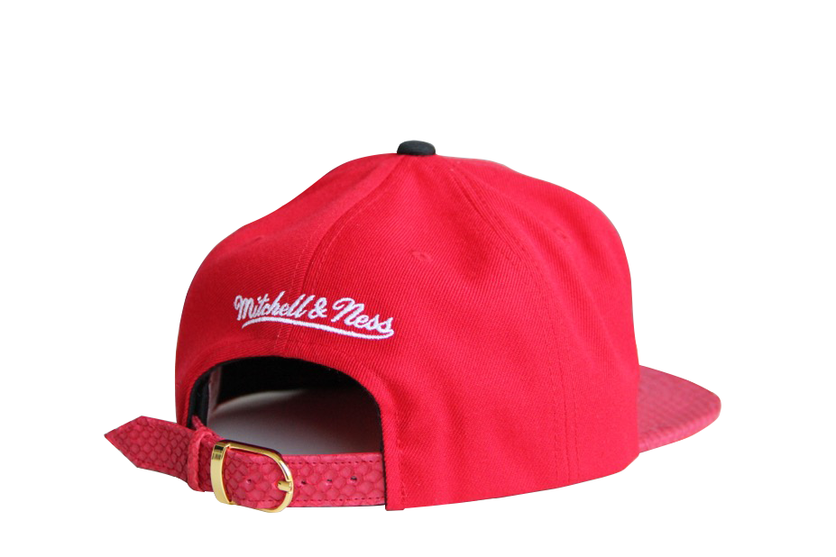 Custom Mitchell & Ness Chicago Bulls NBA Big Poppin Strapback