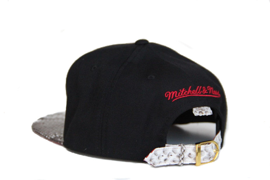 Custom Mitchell & Ness Miami Heat Basic Logo Strapback