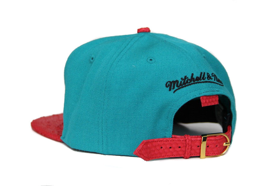 Custom Mitchell & Ness Vancouver Grizzlies XL Logo Strapback