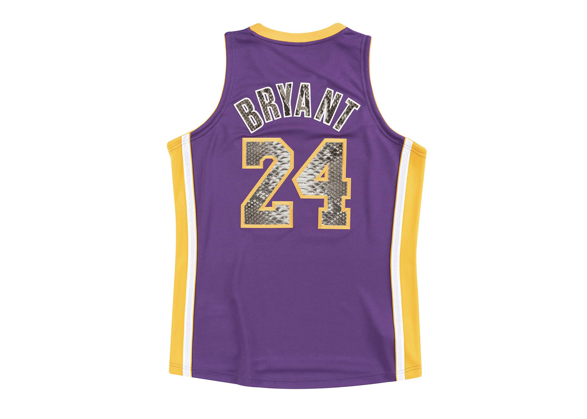 Custom Mitchell & Ness Kobe Bryant 2008-2009 Los Angeles Lakers Road Finals Python Jersey