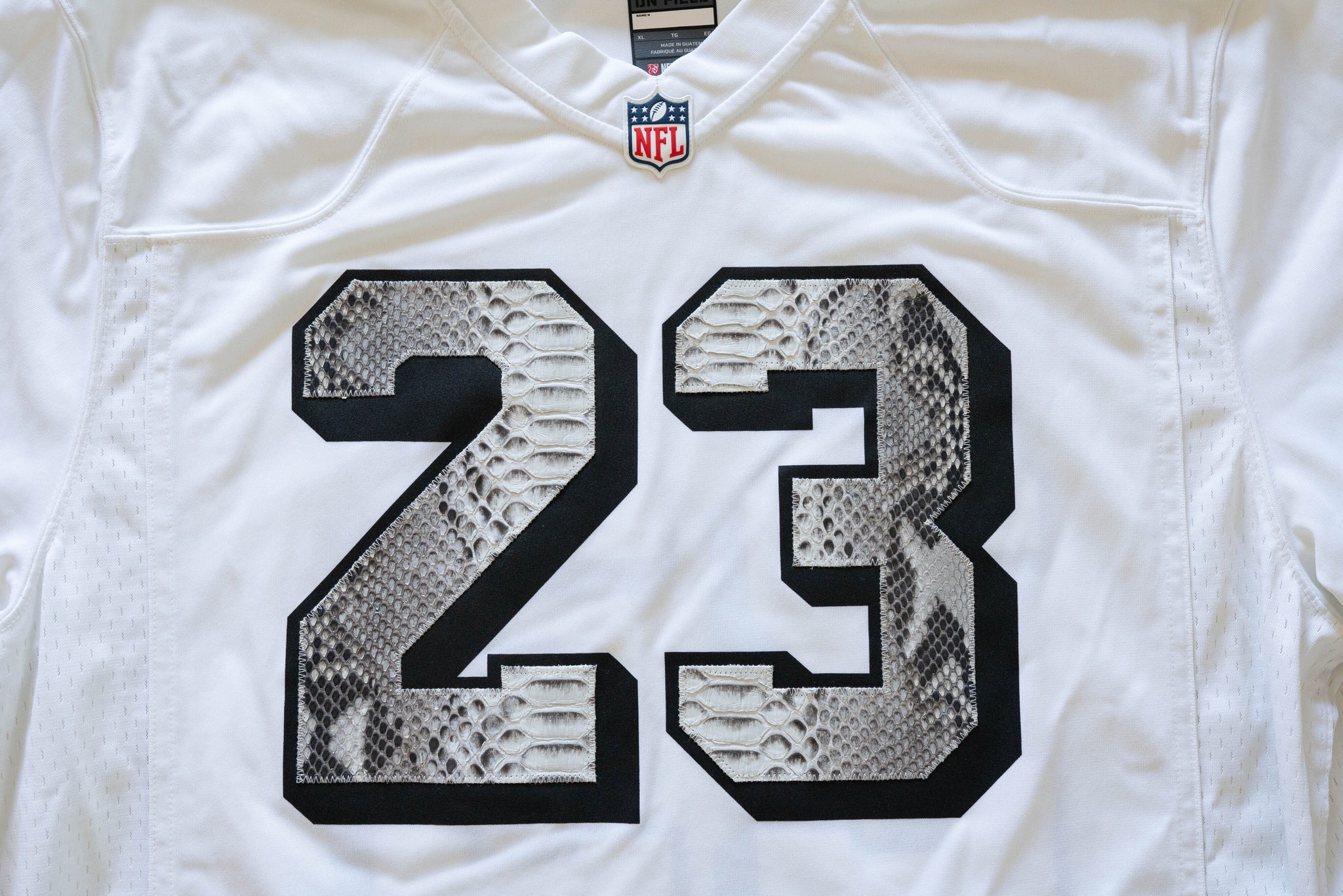 Nike Christian McCaffrey San Francisco 49ers Python Jersey (White)