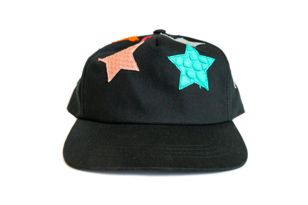 Black "Mispalced Stars" Python Snapback