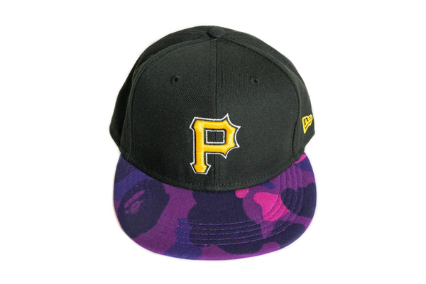 Custom BAPE x Pittsburgh Pirates Fitted (Purple)