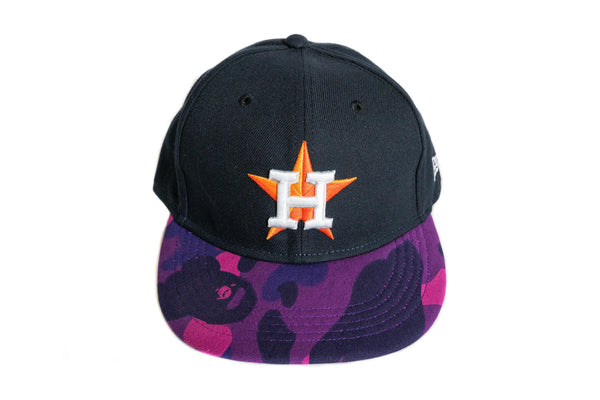 Custom BAPE x Houston Astros Fitted (Purple)