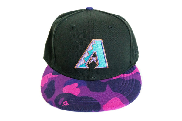 Custom BAPE x Arizona Diamondbacks Fitted (Purple)