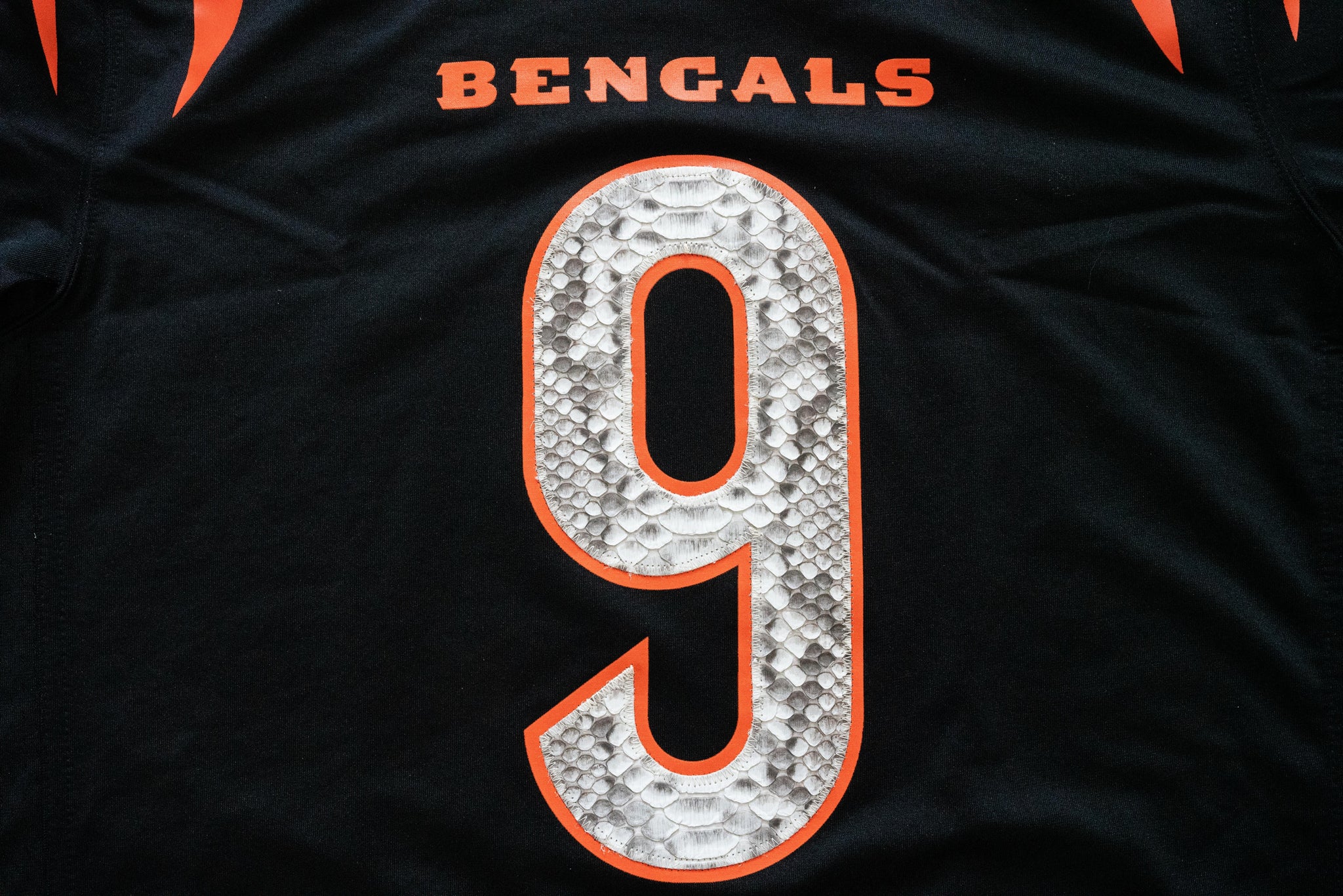 Custom Nike Joe Burrow Cincinnati Bengals Python Black Jersey
