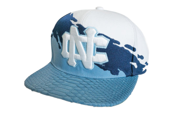 Custom Mitchell & Ness North Carolina Tar Heels Paintbrush Strapback