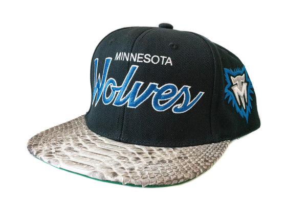 Custom Mitchell & Ness Minnesota Timberwolves Script Strapback