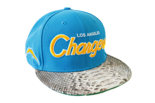 Custom New Era Los Angeles Chargers Script Strapback