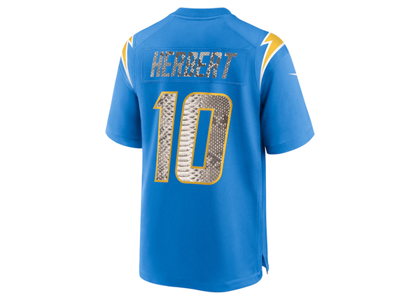 Custom Justin Herbert Los Angeles Chargers Nike Python Jersey