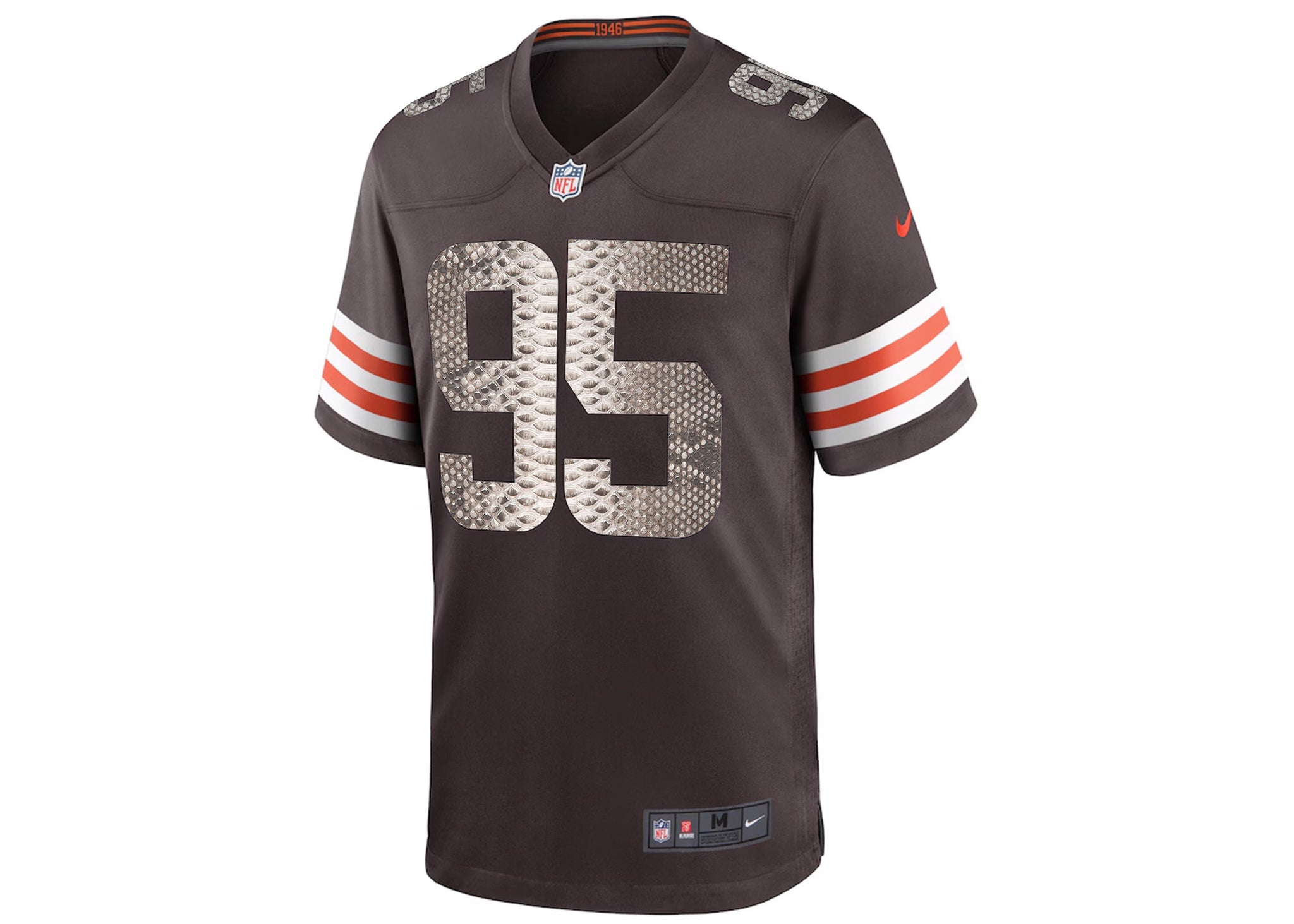 Custom Myles Garrett Cleveland Browns Nike Python Jersey