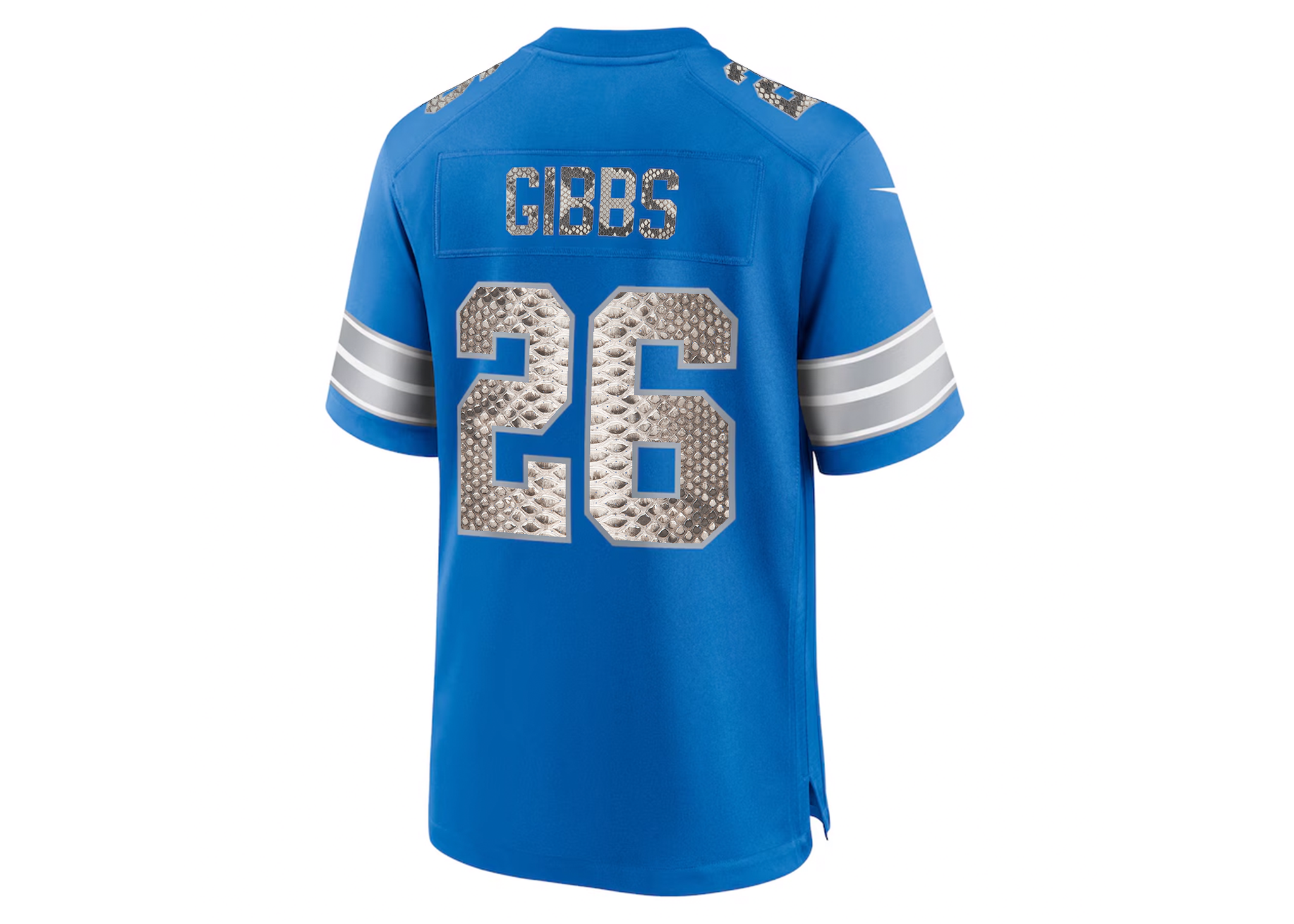 Custom Jahmyr Gibbs Detroit Lions Nike Python Jersey