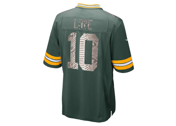 Custom Jordan Love Green Bay Packers Nike Python Jersey