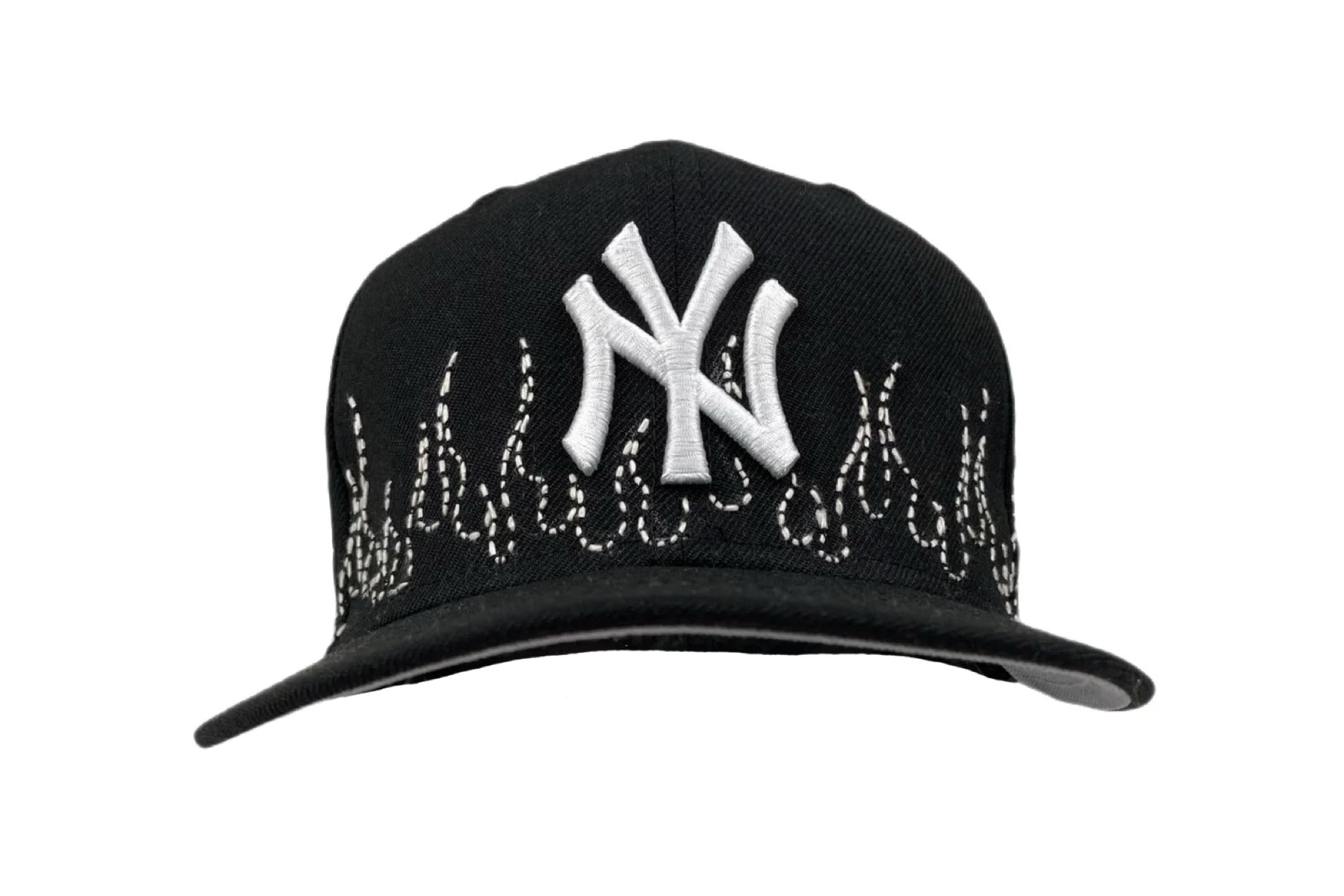 New Era New York Yankees Flames Sashiko Fitted (Black)