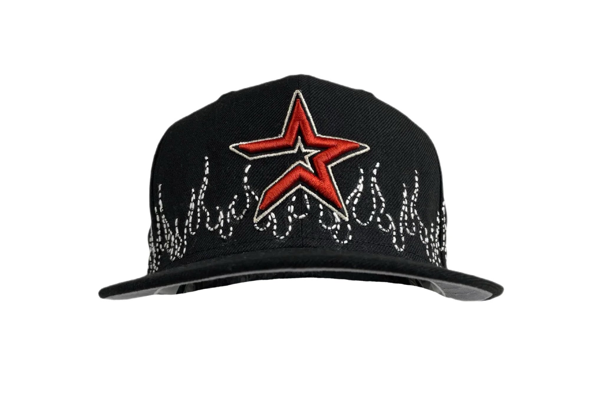 New Era Houston Astros Flames Sashiko Fitted