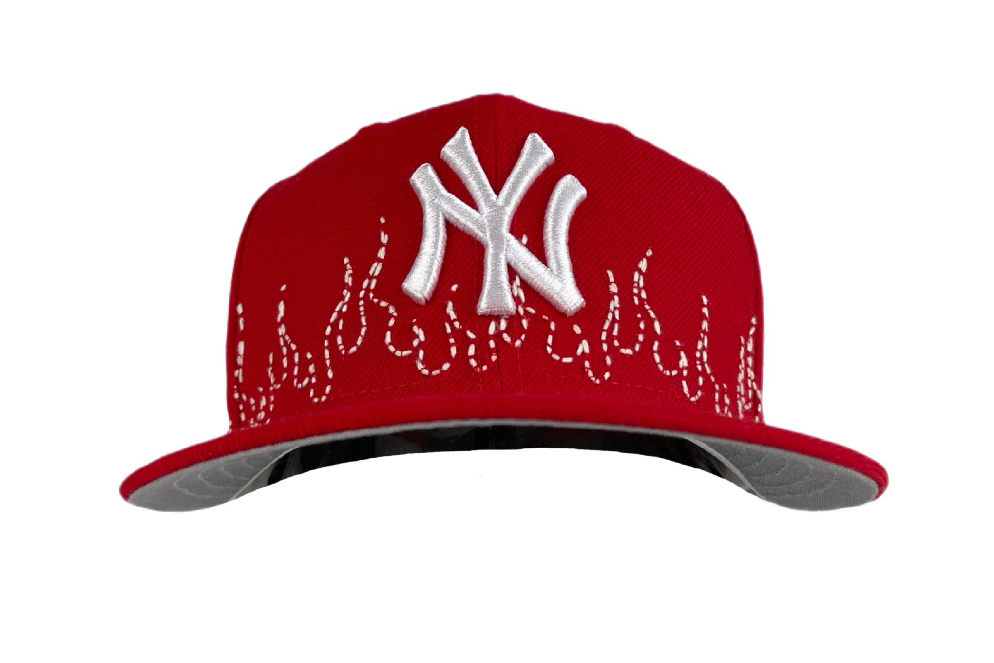 New Era New York Yankees Flame Sashiko Fitted (Red)