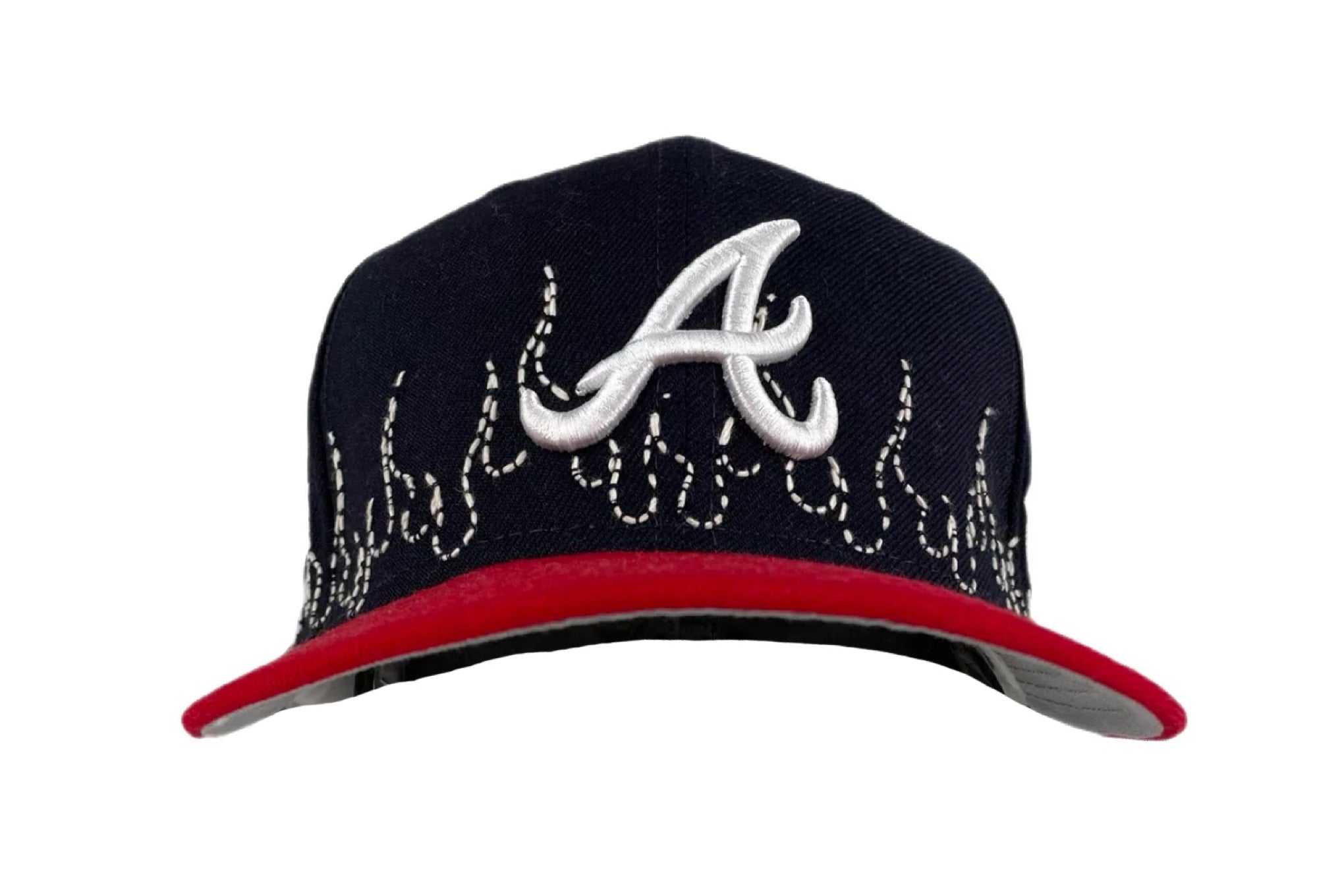 New Era Atlanta Braves Flames Sashiko Fitted