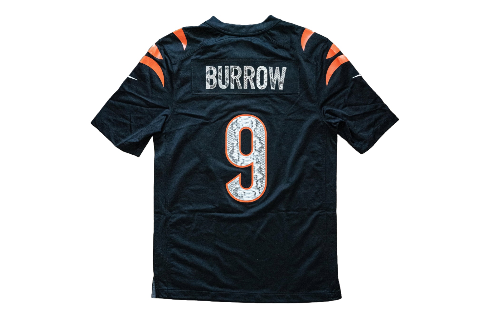 Custom Nike Joe Burrow Cincinnati Bengals Python Black Jersey