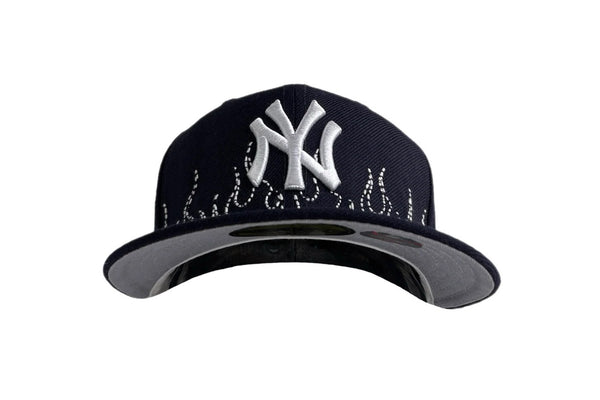 New Era New York Yankees Flames Sashiko Fitted (Navy)