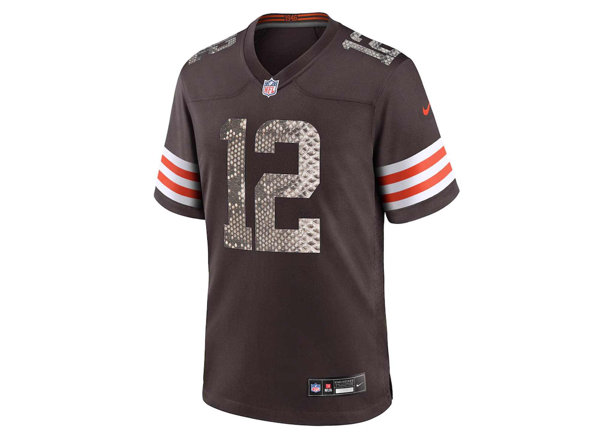 Custom Shedeur Sanders Cleveland Browns Nike Python Jersey