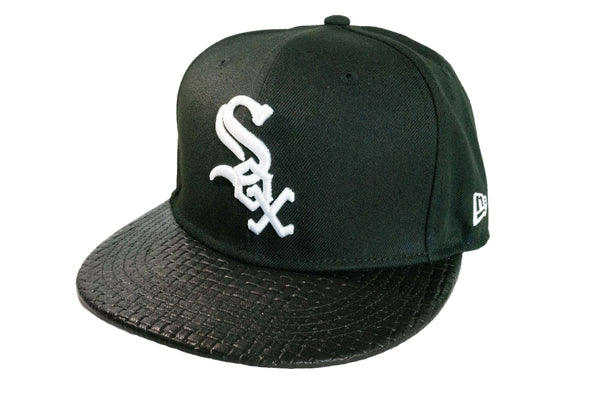 Custom Chicago White Sox Woven Leather Fitted