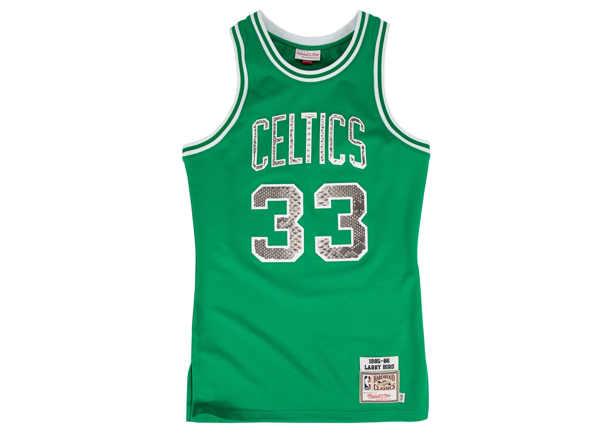 Mitchell & Ness Larry Bird 1985-1986 Boston Celtics Python Jersey