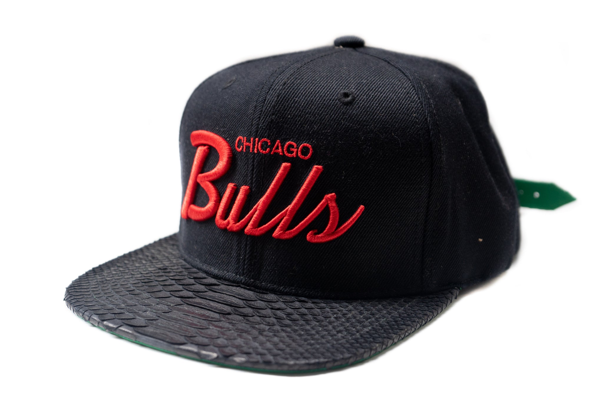 HATSURGEON x Mitchell & Ness Chicago Bulls Red/Black Script Strapback
