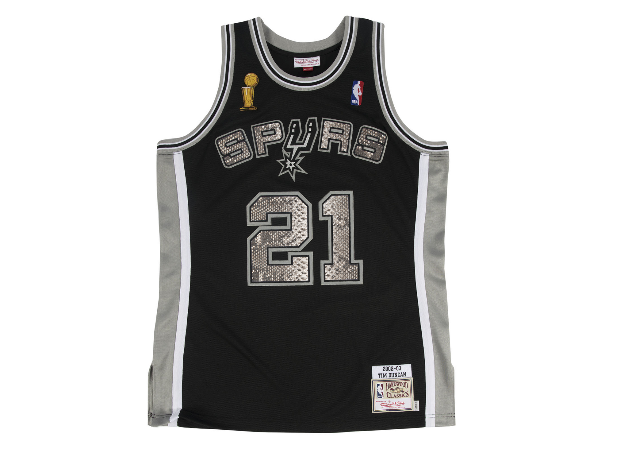 Mitchell & Ness Tim Duncan 2002-2003 San Antonio Spurs Python Jersey