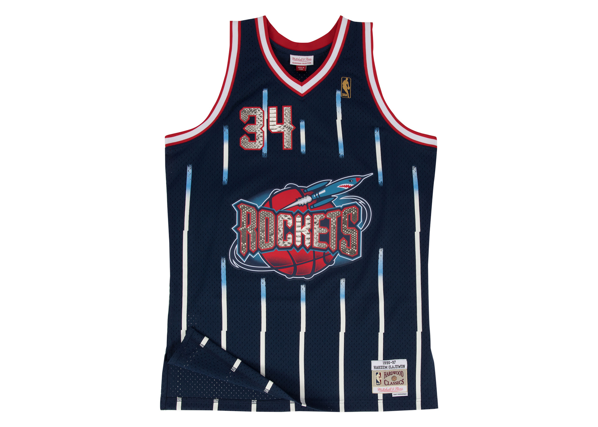 Mitchell & Ness Hakeem Olajuwon 1996-1997 Houston Rockets Python Jersey