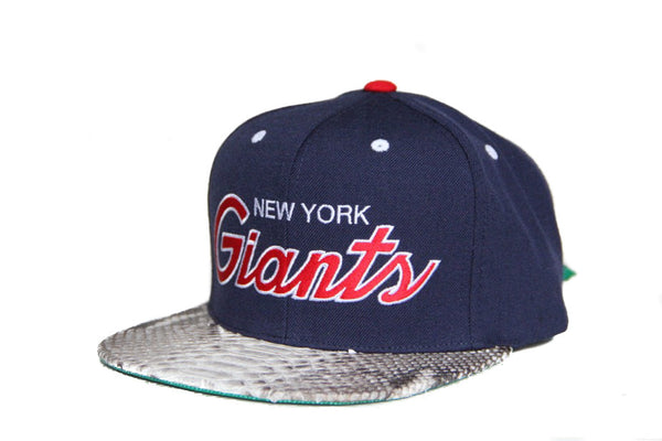 HATSURGEON x Mitchell & Ness New York Giants The Script Natural Strapback