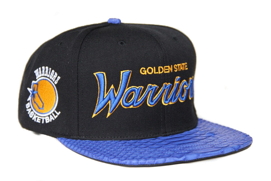 HATSURGEON x Mitchell & Ness Golden State Warriors The Script Black Strapback