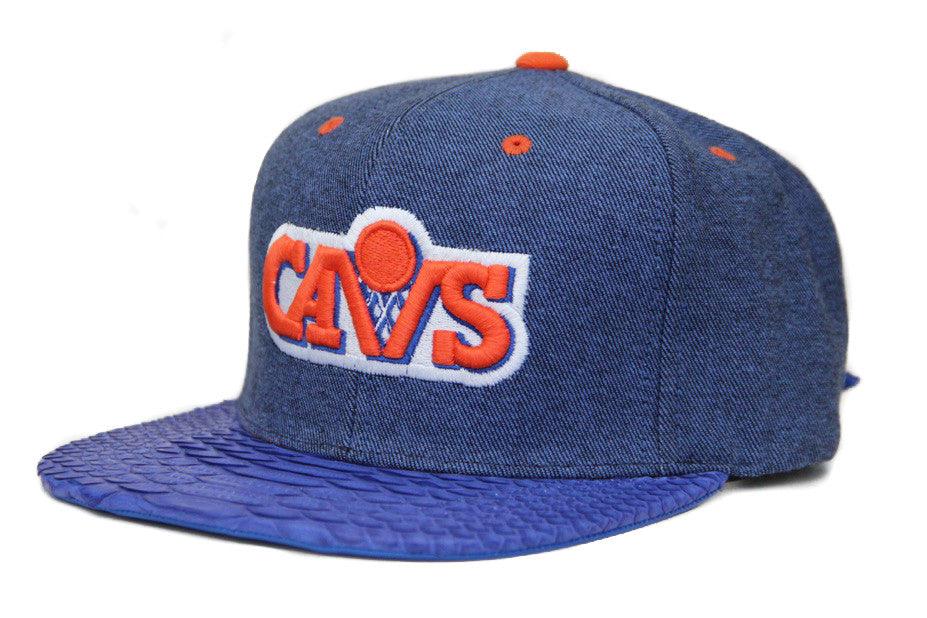 HATSURGEON x Mitchell & Ness Cleveland Cavaliers Denim Blue Strapback