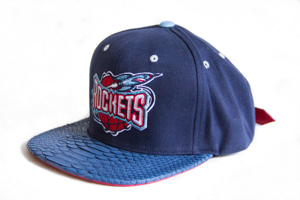 HATSURGEON x Mitchell & Ness Houston Rockets Solid Navy Strapback